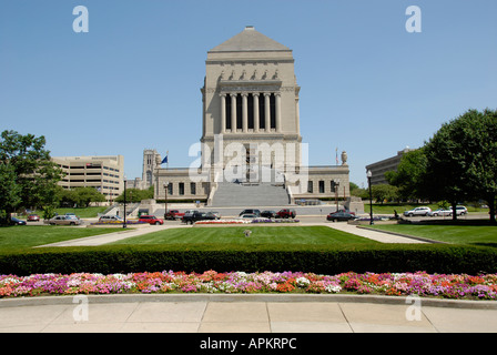 University Park World War Memorial Bekämpfung der Kriegsgeschichte befindet sich im Stadtzentrum IN Indianapolis Indiana Stockfoto