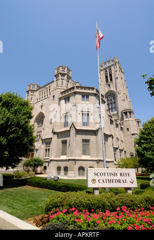 Scottish Rite Kathedrale Downtown Indianapolis Indiana IN Stockfoto