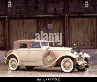 1929 RollsRoyce phantom 1 Cabriolimousine mit Hibbard und Darren Karosserie Stockfoto