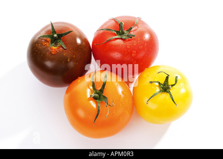 Verschiedene Arten von Tomaten Stockfoto