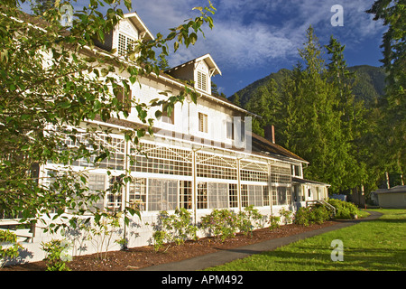 Lake Crescent Lodge Olympic Nationalpark Olympic Peninsula Clallam County Washington USA Stockfoto