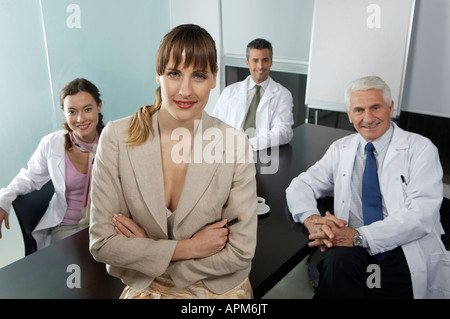 Krankenhaus-Manager Vorstandssitzung Stockfoto