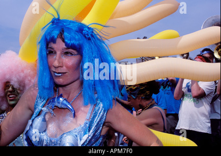 Die jährliche Mermaid Parade Coney Island Brooklyn-New York-USA Stockfoto