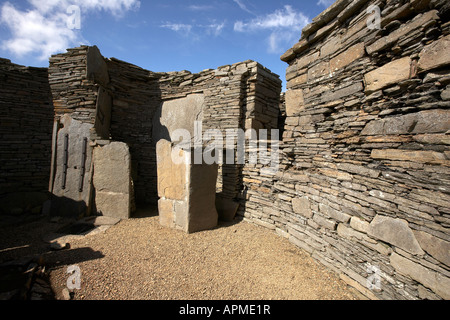 Midhowe Broch Eisen Alter befestigte Festung Rousay Isalnd Orkney Scotland UK Stockfoto