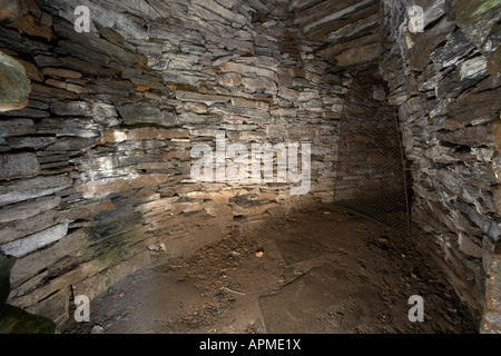 Innenwände der Midhowe Broch Eisen im Alter befestigte Festung Rousay Isalnd Orkney Scotland UK Stockfoto