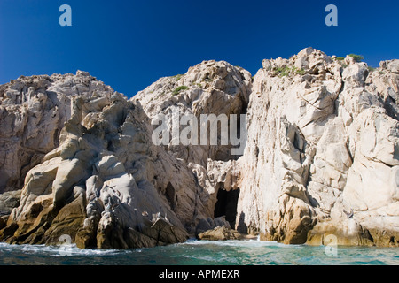 Höhle in der Nähe von Lands End Felsbogen an Spitze der Halbinsel Baja California Sur Cabo San Lucas Mexico Stockfoto