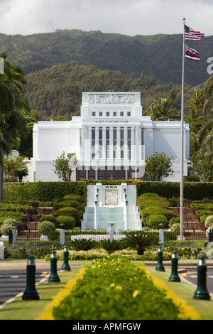 Brigham Young University Campus Laie Oahu Hawaii USA Stockfoto