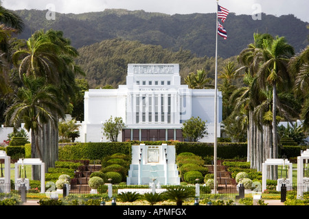 Brigham Young University Campus Laie Oahu Hawaii USA Stockfoto