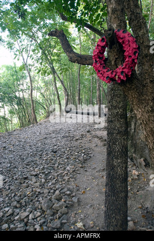 Australische Regierung Hellfire Pass Memorial Wanderweg Thailand Stockfoto