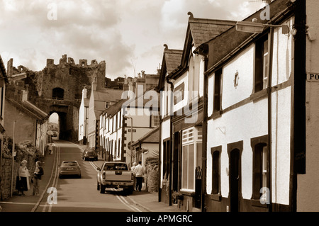 Seitenstraße In Nordwales Conway Stockfoto