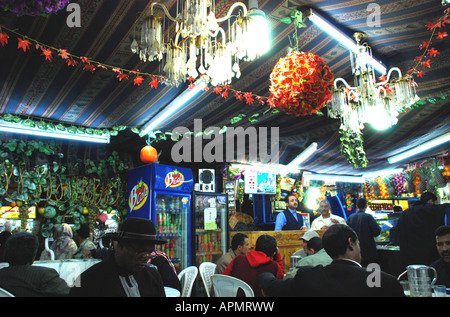 Saftbar in Sanaa, Jemen. Stockfoto