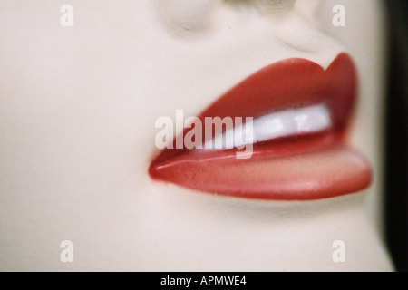 Mannequin Lippen Stockfoto