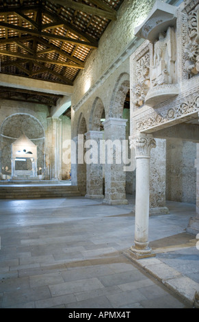 Italien Casauria S Clemente Basilika XII Jh. Stockfoto