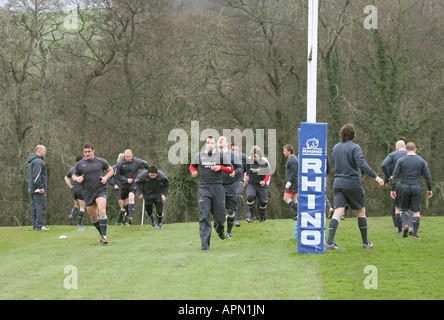 Walisischen Rugby Union Training Boden Hensol Vale von Glamorgan South Wales GB UK 2008 Stockfoto