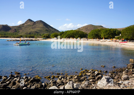 Kleine Muschel Bay auf St. Kitts in der Karibik Stockfoto