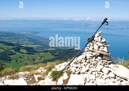 Auf dem Pic de Memise in der Nähe des Genfer Sees Frankreich September 2007 Stockfoto