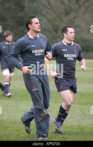 Walisischen Rugby Union Training Boden Hensol Vale von Glamorgan South Wales GB UK 2008 Stockfoto