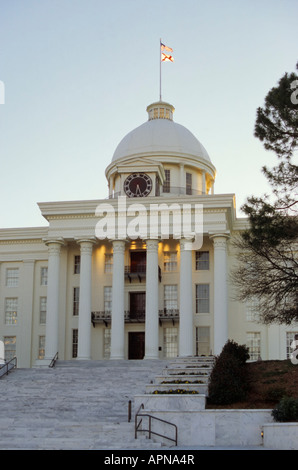 Kapitol bei Sonnenaufgang Montgomery Alabama USA Stockfoto