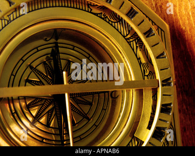 Goldene Kompass Stockfoto