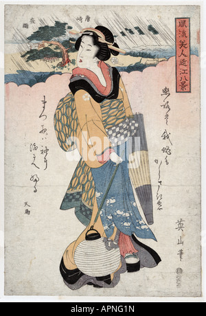 Karasaki keine Yau, Japan zwischen 1810 und 1818 Stockfoto