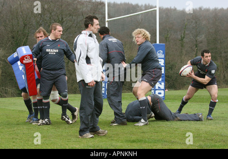 Walisischen Rugby Union Training Boden Hensol Vale von Glamorgan South Wales GB UK 2008 Stockfoto