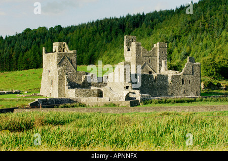 Fore Abtei, Grafschaft Westmeath, Irland. Benediktinerkloster. Religiöse Stiftung St. Feichin geht auf rund 630 n. Chr. zurück. Stockfoto