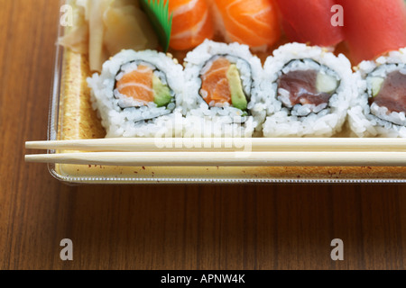 Nahaufnahme von sushi Stockfoto