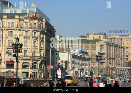 Hotel "National" (1880er Jahre), Manege Quadrat, Moskau, Russland Stockfoto