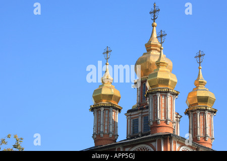 Die Gateway-Kirche der Geburt des Heiligen Johannes des Täufers (1693-1699), Trinity Klosters des Heiligen Sergius, Sergiyev Posad, Russland Stockfoto