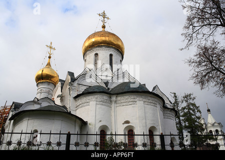 Kirche der Geburt der Heiligen Jungfrau (1405) in Savvino-Storozhevsky-Kloster, Swenigorod, Goldener Ring, Moscow Region, Russland Stockfoto