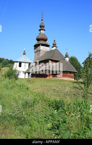 St. Nikolauskirche (1588-1759), Ukraine, Transkarpatien, Ukraine Stockfoto