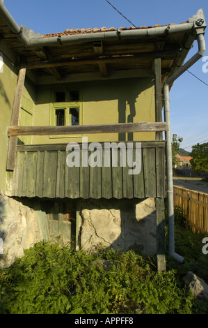 ATIA, traditionelles Dorf der ungarischen Minderheit in Rumänien in Hargitha, mit Stadtblick Stockfoto