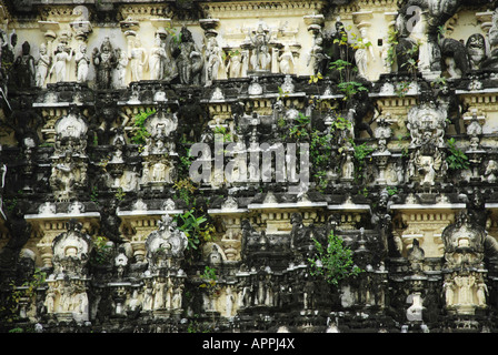 SID-Wand des Templeart Padmanabhaswamy Tempel Thiruvananthapuram, Kerala, Indien Stockfoto