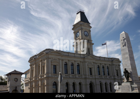 Das ehemalige Postamt, neben der ersten Post - Haus nach Waitaki District Council, Oamaru, Südinsel, Neuseeland Stockfoto