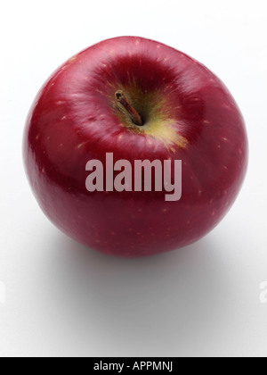 Ein Apfel Braeburn auf einem weißen Hintergrund redaktionelle Essen Stockfoto