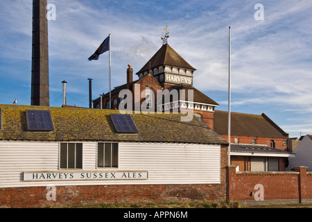 Harveys Brauerei neben dem Fluss Ouse Lewes East Sussex England Stockfoto