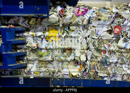 Gemeinschaft Abfallrecycling Milton Keynes Stockfoto