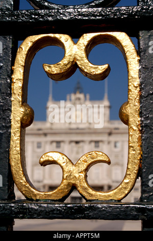 Der Königspalast von Madrid / Palacio Real de Madrid, Madrid, Spanien Stockfoto