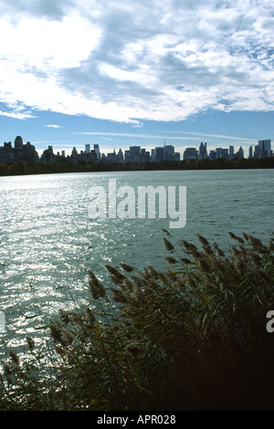 Stausee im Herbst Herbst im Central Park New York City USA Stockfoto