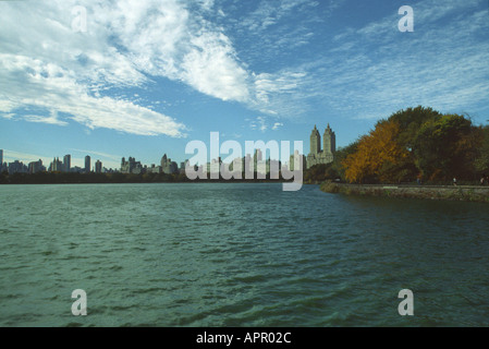 Stausee im Herbst Herbst im Central Park New York City USA Stockfoto