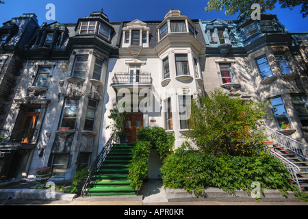 Ein elegantes Haus des Plateau Mont-Royal, Montreal, Quebec, Kanada Stockfoto