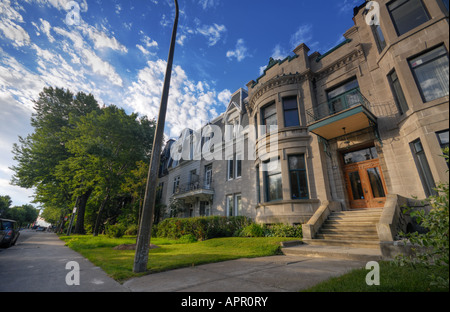 Das Haus der Park Lafontaine, Plateau Mont-Royal, Montreal, Quebec, Kanada Stockfoto