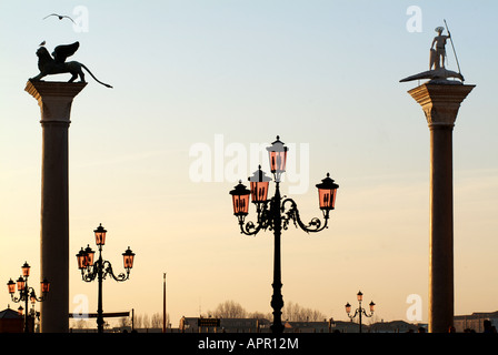 Santodaro und Marco Spalten im frühen Morgenlicht Stockfoto