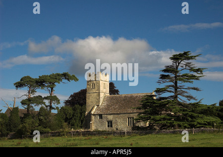 St Arildas Kirche Oldbury auf dem Hügel, Glos, Großbritannien Stockfoto