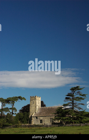 St Arildas Kirche Oldbury auf dem Hügel, Glos, Großbritannien Stockfoto