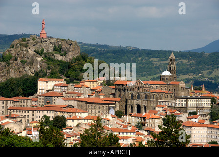 Stadt von Le Puy En Velay. Auvergne. Frankreich Stockfoto