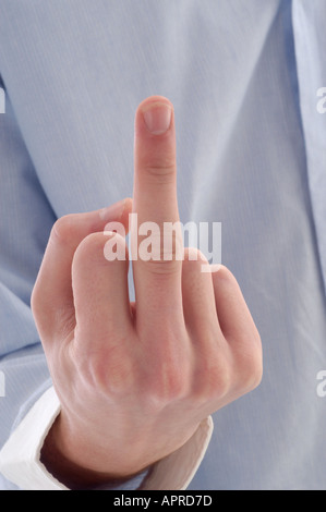 Bis Ihre finger-Geste Stockfoto