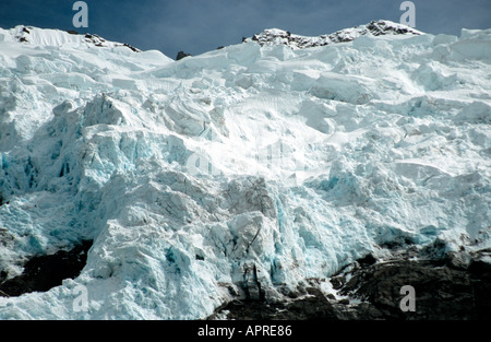 Rob Roy Gletscher Mt Aspiring Nationalpark Neuseeland Südinsel Stockfoto