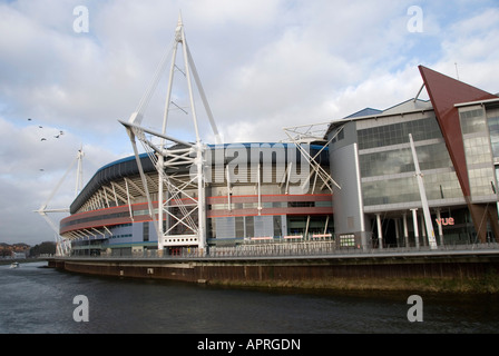 Das Millennium Stadium, Cardiff, Wales, UK. Das nationalstadion von Wales, 1999 von John Laing plc gebaut Stockfoto