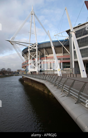Das Millennium Stadium, Cardiff, Wales, UK. Das nationalstadion von Wales, 1999 von John Laing plc gebaut Stockfoto
